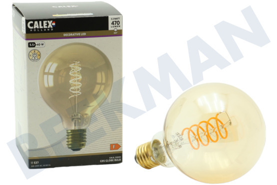 Calex  1001003400 Globe LED G95 Gold Flex Filament E27 5,5 Watt