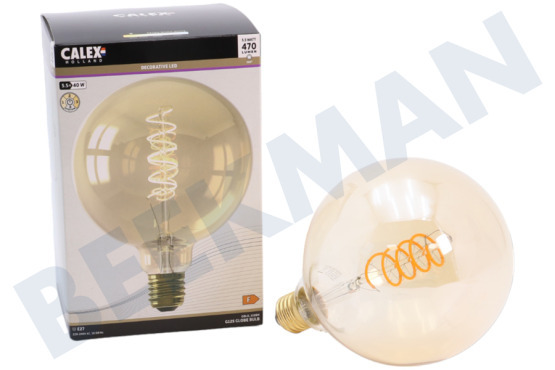 Calex  1001003500 Globe LED G125 Gold Flex Filament E27 5,5 Watt