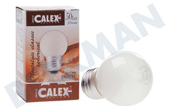 Calex  408502 Calex Kugel-Nachtlampe 240V 10W 50lm E27 matt