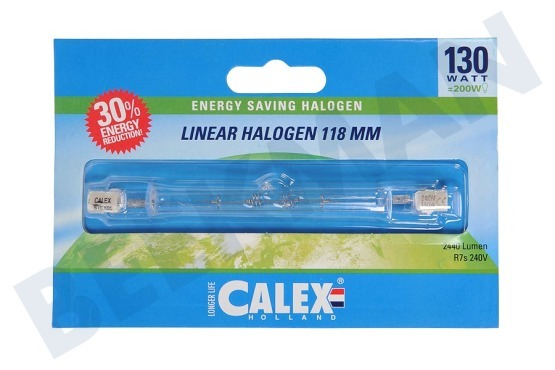 Calex  509126 Calex Spar Halogenröhrenlamp 230V 130W(168W) R7s 8x118mm