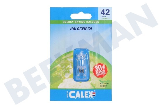 Calex  509212 Calex Spar Halogenlampe 230V 42W(56W) G9 klar