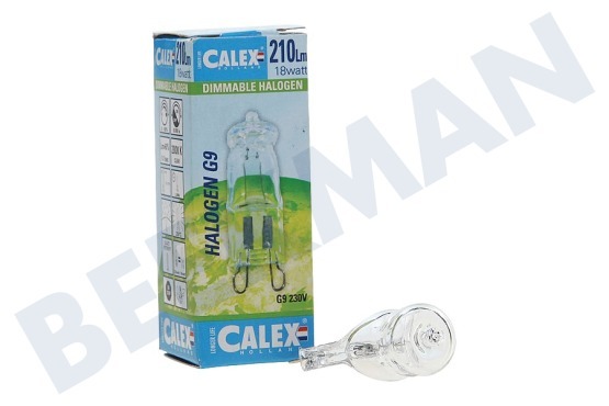 Calex  518206 Calex Spar Halogenlampe 230V 18W(25W) G9 klar