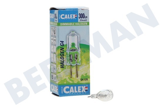 Calex  518016 G4 20W 12V 300lm Calex Halogenlampe Klar
