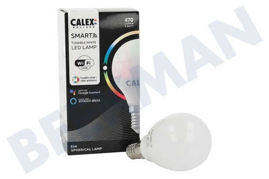 Calex  Smart LED-Kugellampe E14 5 Watt, RGB dimmbar 4,9 Watt