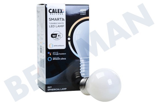 Calex  Smart LED Filament Softline Kugellampe P45 E27 Dimmbar
