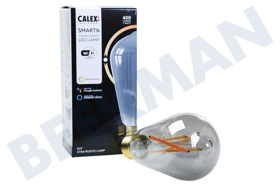 Calex  Smart LED Filament Rustikale Smokey Lampe E27 Dimmbar