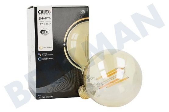 Calex  Smart LED Filament Rustikal Gold Globelampe E27 Dimmbar