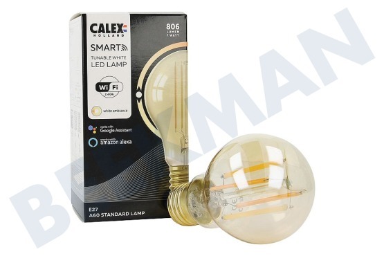 Calex  Smart LED Filament Rustikal Gold Standardlampe E27 Dimmbar