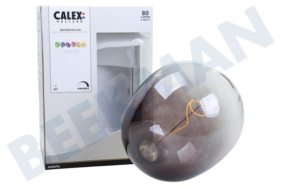Calex  Colors Avesta Quartz Moonstone Black LED Lampe 4 Watt, dimmbar