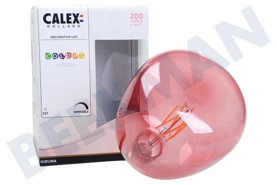 Calex  Colors Kiruna Quartz Pink LED Lampe 4 Watt, dimmbar