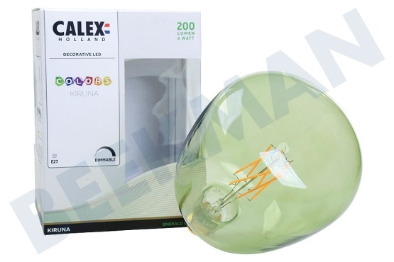 Calex  Colors Kiruna Emerald Green LED Lampe 4 Watt, dimmbar