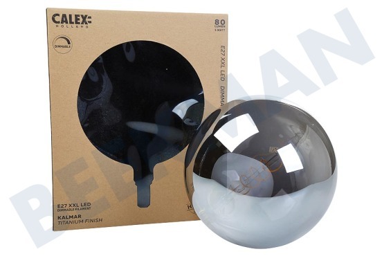Calex  Kalmar Titanium LED Lampe 5 Watt, dimmbar