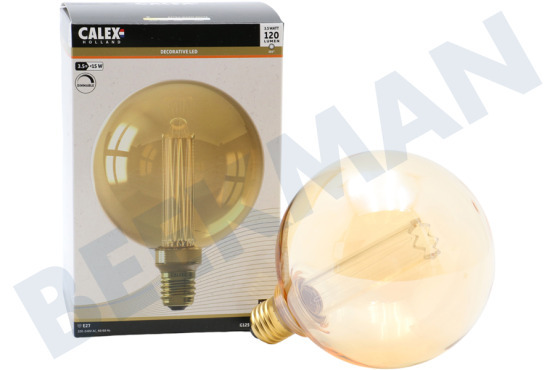 Calex  Globe G125 LED-Lampe Crown Filament SMD E27 Dimmbar