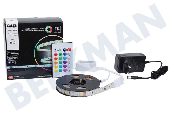 Calex  429244 Smart mehrfarbiger LED-Streifen RGB 2 Meter