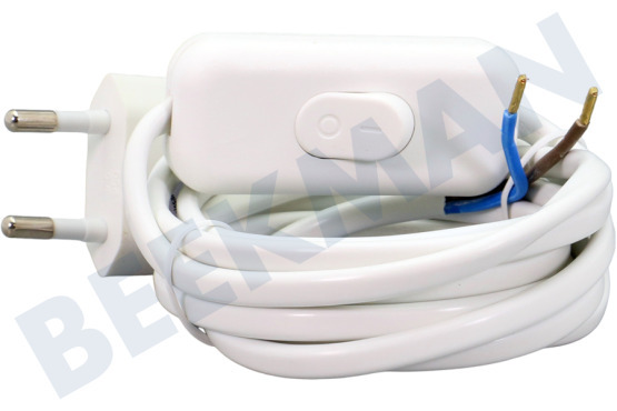 Q-Link  Verbindungskabel mit Schalter weiß 2 x 0,75mm 1,8 Meter