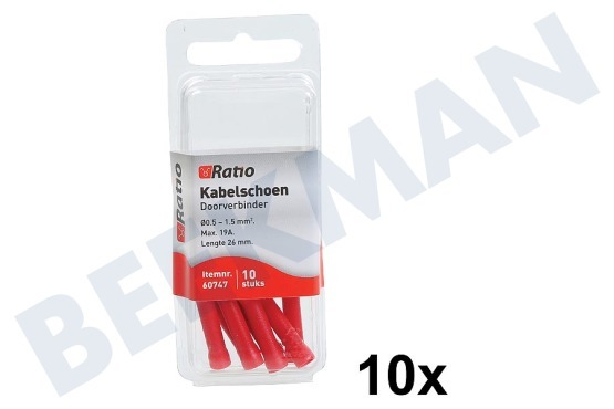 Ratio  Kabelschuhverbinder Rot 0,5-1,5 mm