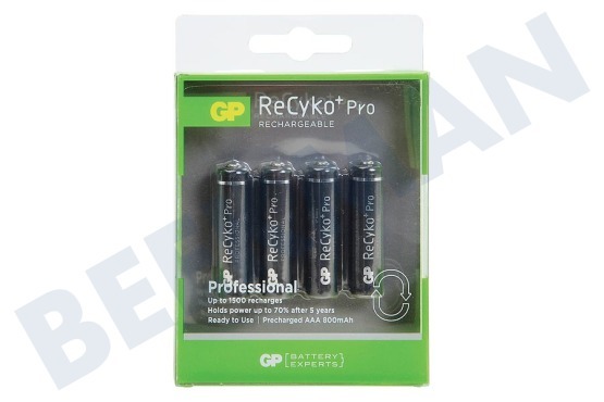 GP  LR03 ReCyko+ Pro AAA 800  - 4 wiederaufladbare Batterien