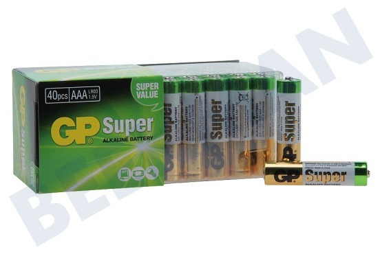 GP  LR03 Super Alkaline AAA - 40 Batterien