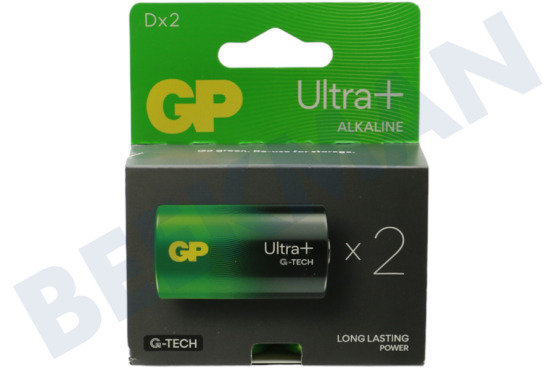 GP  LR20 D Batterie GP Alkaline Ultra Plus 1,5 Volt, 2 Stück