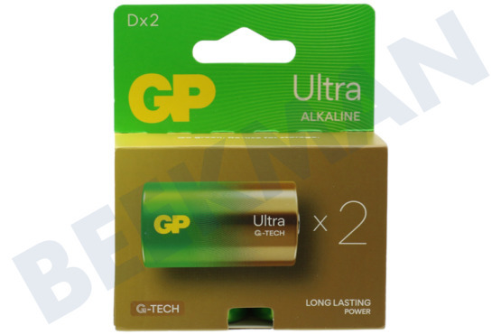 GP  LR20 D Batterie GP Alkaline Ultra 1,5 Volt, 2 Stück