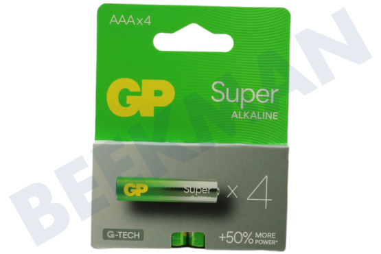 GP  LR03 AAA-Batterie GP Super Alkaline 1,5 Volt, 4 Stück