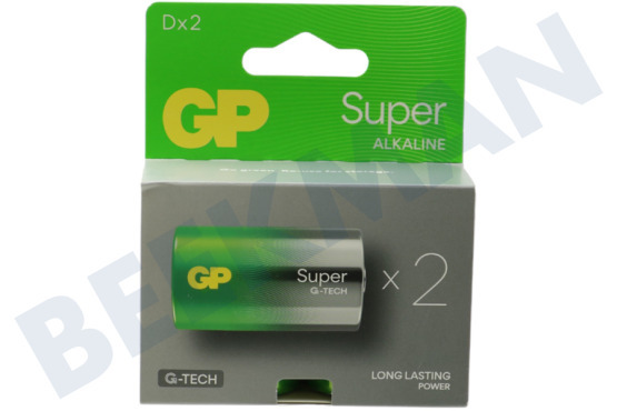 GP  LR20 D Batterie GP Super Alkaline 1,5 Volt, 2 Stück