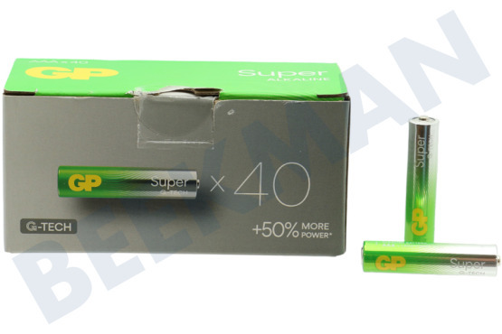 GP  LR03 AAA-Batterie GP Super Alkaline Multipack 1,5 Volt, 40 Stück