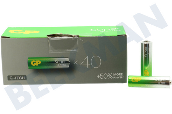 GP  LR06 AA-Batterie GP Super Alkaline Multipack 1,5 Volt, 40 Stück