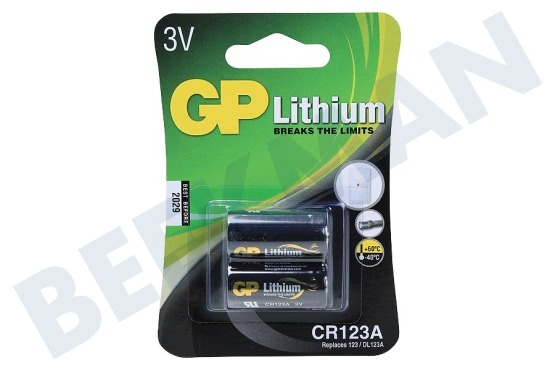 GP  CR123A CR123A Batterie GP Lithium 2 Stck