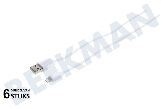 Apple  USB Anschlusskabel Apple-Lightning, weiß, 200cm