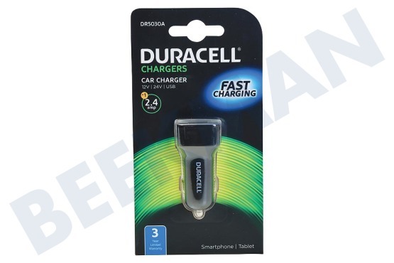 Duracell  DR5030A Einzel USB Car Charger 5V / 2,4A