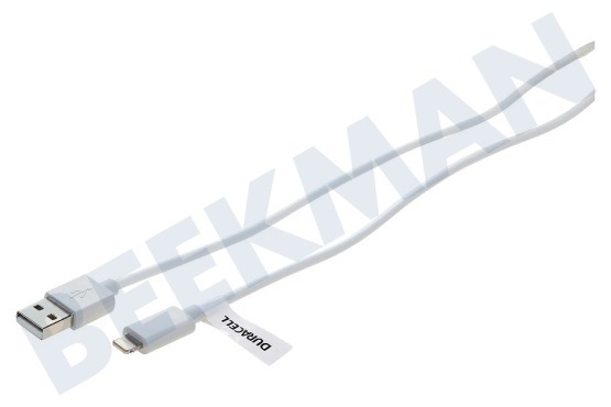 Duracell  USB5022W Apple USB-Kabel 8-Pin-Lightning Anschluss 200cm Weiß