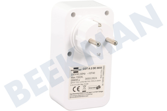 Brennenstuhl  1506180 Digitaler Countdown-Timer mit USB