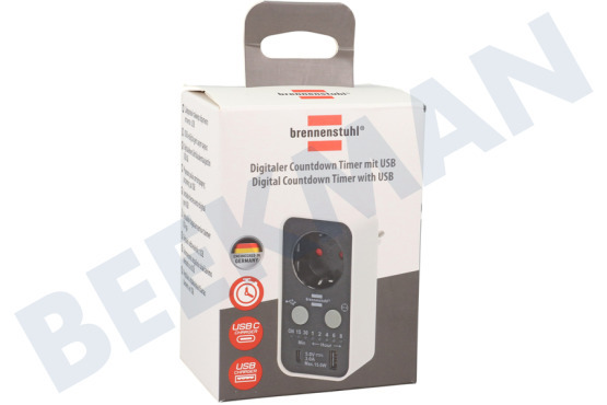 Brennenstuhl  1506180 Digitaler Countdown-Timer mit USB