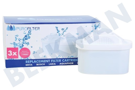 Purofilter  Wasserfilter Filterpatrone 3er Pack