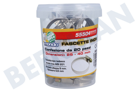 Universell  Schlauchschelle 25-40 mm Edelstahl