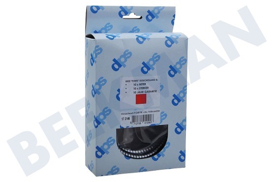 Dps  Brauseschlauch 150 cm -Chrom- FORTE, 2 x 1/2" Innen