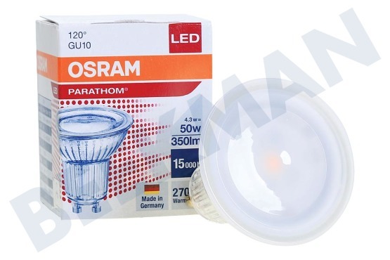 Osram  4058075608030 Parathom Reflektorlampe GU10 PAR16 4.3W 120 Grad