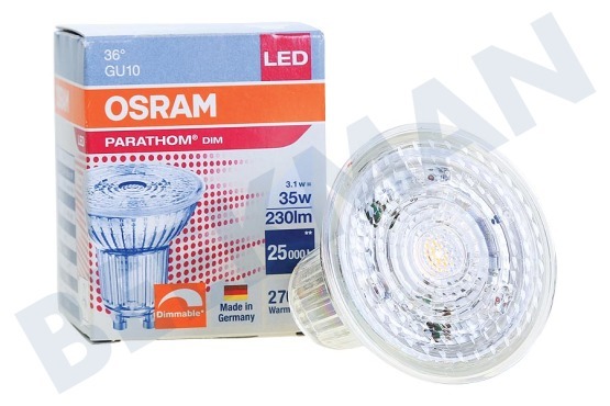 Osram  4058075259973 Parathom Reflektorlampe GU10 PAR16 4,5W Dimmbar