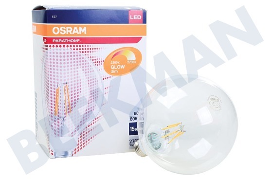 Osram  4058075808959 Parathom GlowDim Globelampe Dimmbar 7W E27