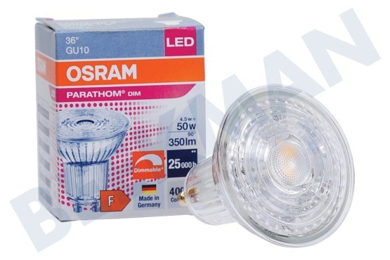 Osram  4058075798045 Parathom Reflektorlampe GU10 PAR16 4,5 Watt, dimmbar