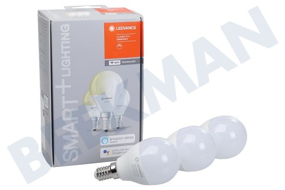 Ledvance  Smart+ WIFI Classic P40 Kugellampe 5 Watt, E14 3er Pack