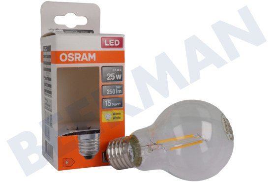 Osram  LED Retrofit Classic A25 E27 2,5 Watt, Klar