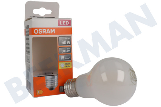 Osram  LED Retrofit Classic A60 E27 6,5 Watt, Matt