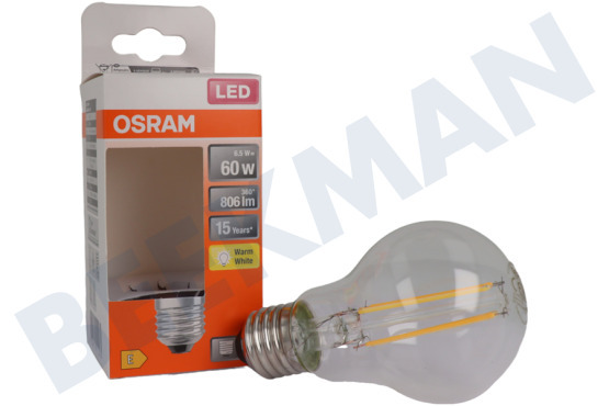 Osram  LED Retrofit Classic A60 E27 6,5 Watt, Klar