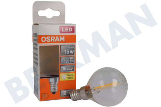 Osram  LED Retrofit Classic P15 E14 1,5 Watt, Klar