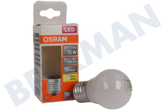 Osram  LED Retrofit Classic P15 E27 1,5 Watt, Matt