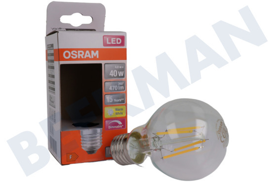 Osram  LED Retrofit Classic A40 Dimmbar E27 4,8 Watt, Klar