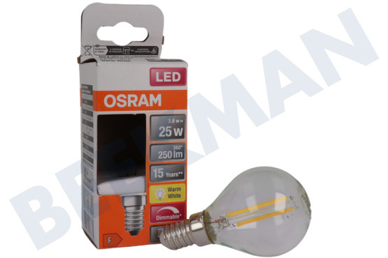 Osram  LED Retrofit Classic P25 dimmbar E14 2,8 Watt, klar