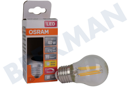Osram  LED Retrofit Classic P40 dimmbar E27 4,8 Watt, klar
